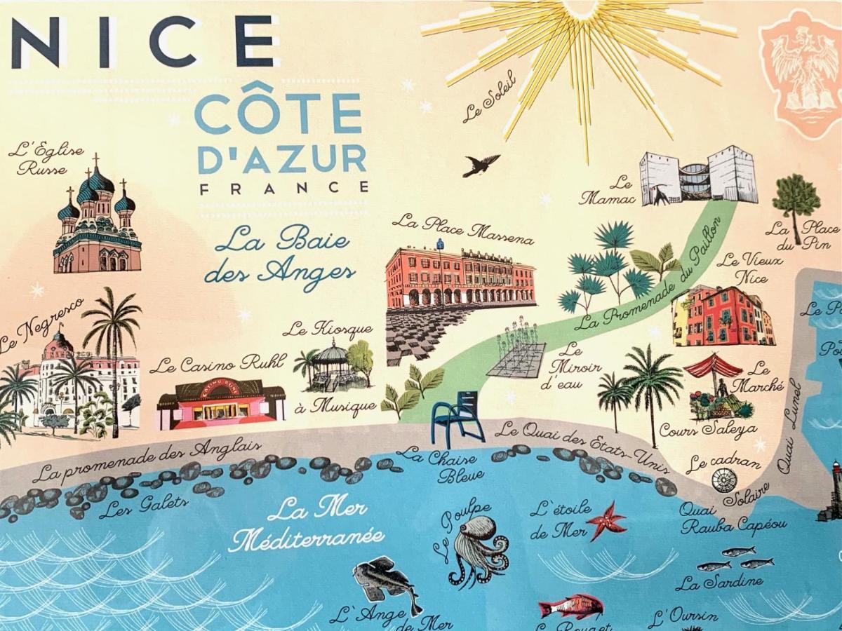 Aparthotel Riviera - Loft Gilly 1 - Old Town - 100 M Plage De La Promenade Des Anglais - Superbe Grand Studio Ac 니스 외부 사진